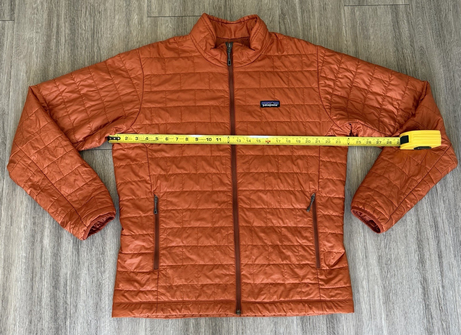 Patagonia Nano Puff Jacket Mens Large Orange Puffer Coat Excellent Condition thumbnail 4