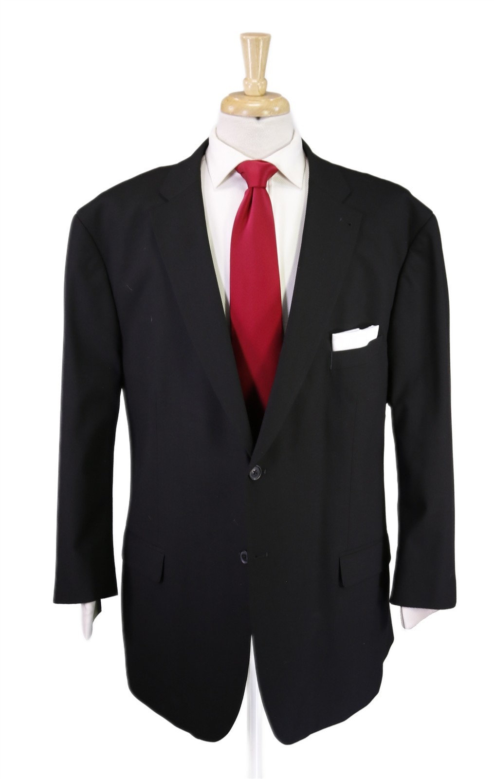 Joseph Abboud Current Solid Black Performance Fab… - image 1