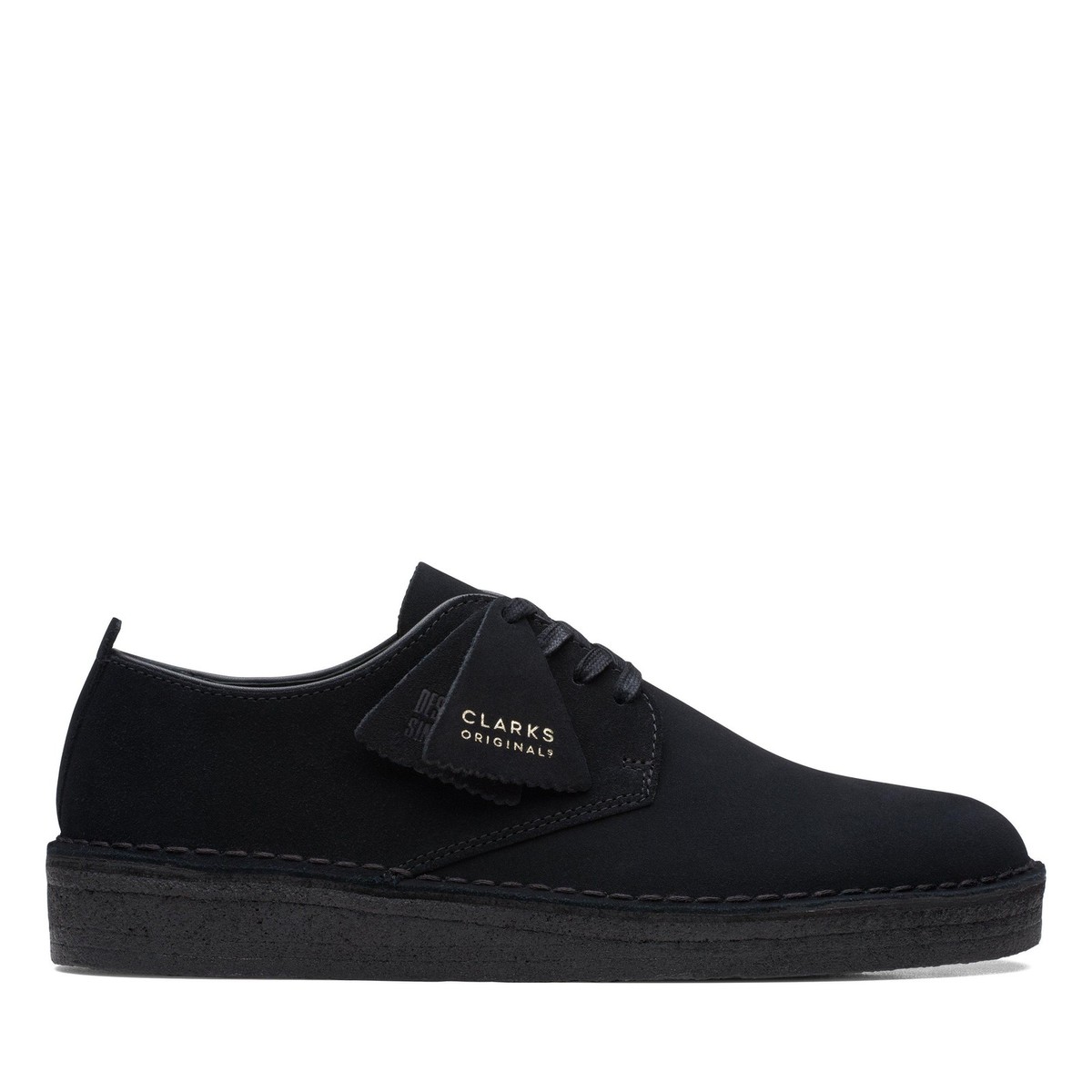 Clarks Originals Mens Coal London Black Suede Casual Shoes | eBay