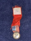 Ribbon with photo of J. B. Hager, Civil War Commander