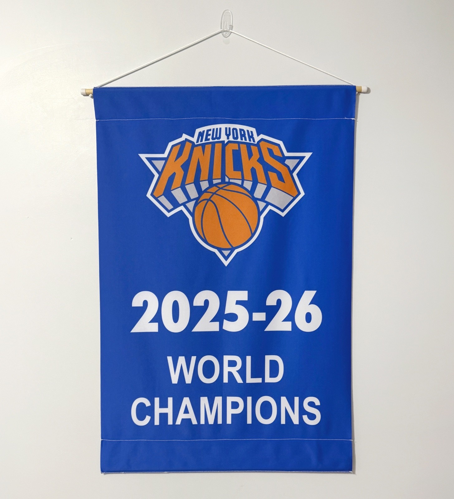 New York  2026 NBA Championship Banner - 24"x36" Fabric