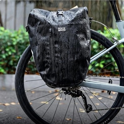 ROCKBROS Bike Pannier Bag,20L Full Waterproof Seamless Welding Adjustable Hooks