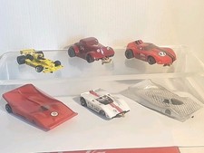 Lot of 6 Slot Cars 5 Ride Ready 1 Spare Bodie