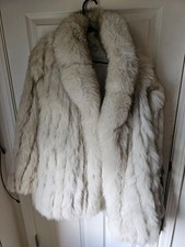 Vintage fox fur coat, 100 blue fox fur