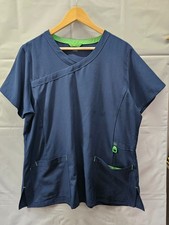 Carhartt Force womens scrub top navy blue size XL pockets utility loop