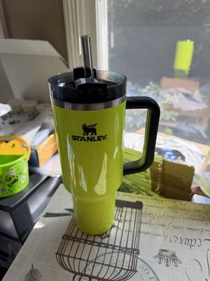 Stanley 40 oz Neon Yellow Thermos Tumbler Lightly Used