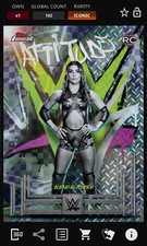 Kendal Grey - Checkerboard Base Iconic RC - Topps Slam WWE Finest 25