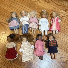 9 AMERICAN GIRL MINI DOLLS Samantha Josefina Felicity Addy Molly Kit Julie Nelly