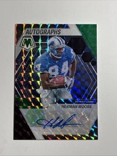 2023 Panini Mosaic Herman Moore Black Green Choice Fusions Auto # /25 SP Lions