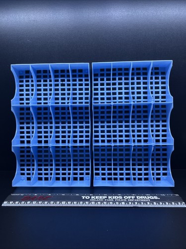 Matchbox Hot Wheels 1:64 Diecast Car Light Blue Plastic Storage Trays