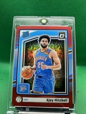 2024-25 Optic Ajay Mitchell Rated Rookie Red Holo Prizm /99 #274 RC In Mag