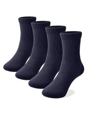 Unisex School Kids Boys Girls Soft Cotton Black White Gray Khaki X-Large Navy