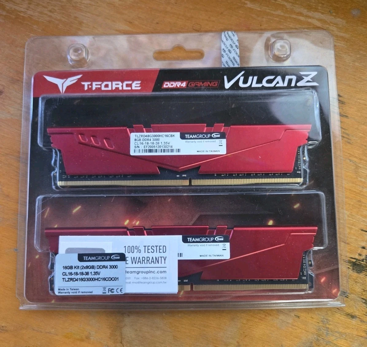 Team Group PC4-24000 (DDR4-3000) Bus Speed Computer RAM 8 GB