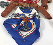 Cowboy Western Kids Vtg Lot 6 Costume Halloween Jackson Hole Scarf Holster