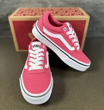 VANS Youth Ward Canvas Skate Shoes - Honeysuckle Pink