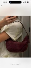 Coach Soho Small Shoulder Hobo Bag Berry Purple, Suede, 2004 Vintage