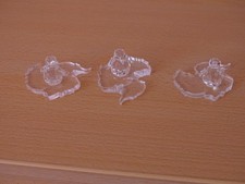 Swarowski  3 einzelne Figuren Pinguin klein auf Eisscholle