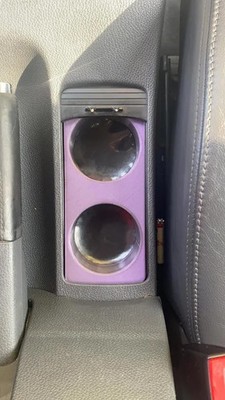Cup Holder Insert for VW Golf 5   Front Console (2003 2009)  - Black Color