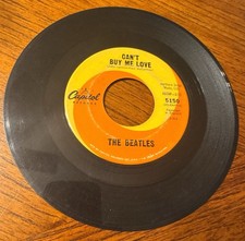 The Beatles Can't Buy Me Love &  You Can't Do That 45 RPM Vinyl (Capitol) Record
