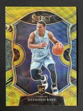 Desmond Bane 2020-21 Panini Select Concourse Gold Wave RC #90
