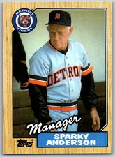 ⚾ 1987 Topps #218 Sparky Anderson Detroit Tigers