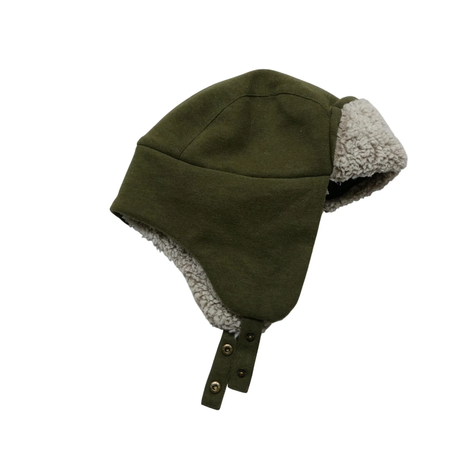 Turtle Fur Hat Trapper One Size Green Fleece Ear Flap Mens Outdoor Winter