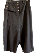 RUNDHOLZ Tiefschritthose leichte Wolle schwarz one size (XL)