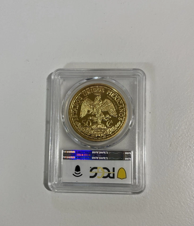 1907(2022) 50c Caballito Gilt Mintage 300 PCGS SP69 - Image 2 of 3