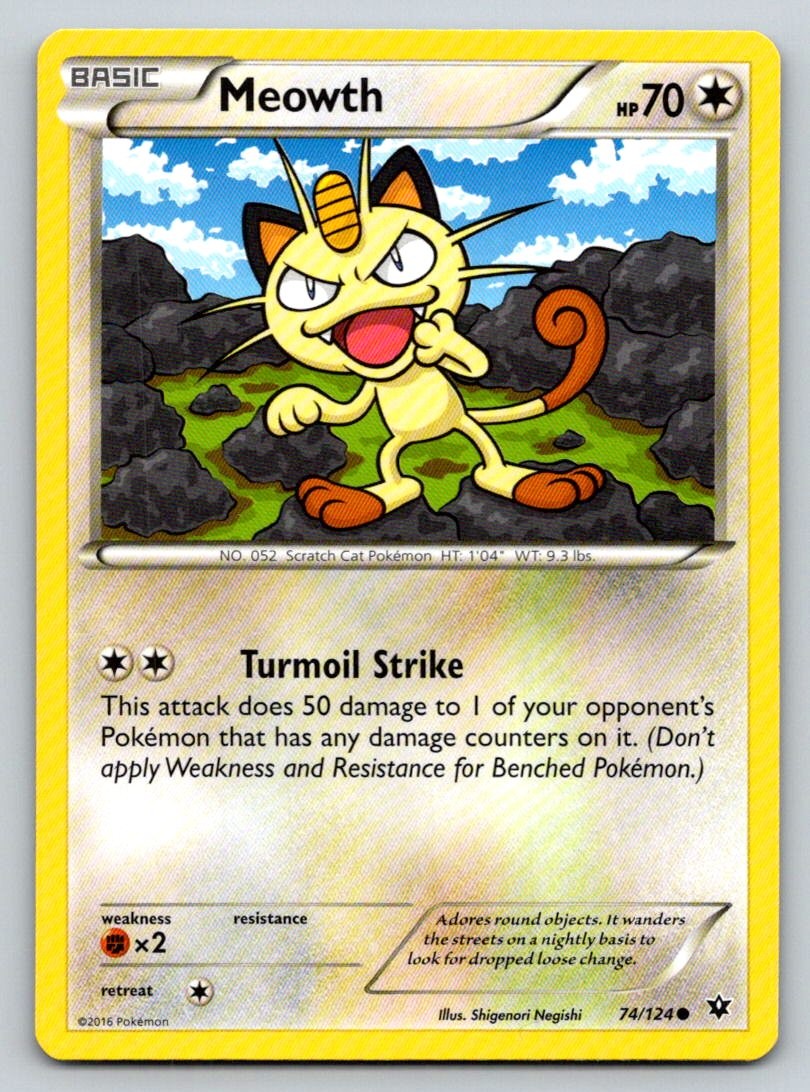 XY - Fates Collide #74/124 Meowth