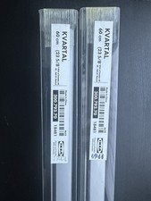 x2 IKEA KVARTAL 60 cm Top And Bottom Rail - Silver 300.793.70 23 5/8