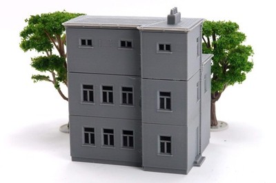 Small East European Apartment Block 3 - 3D Printed Miniature Wargaming Terrain (