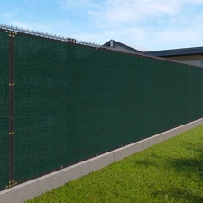 4ft Green Privacy Fence Screen Windscreen Shade Cover Mesh Garden Patio 180GSM