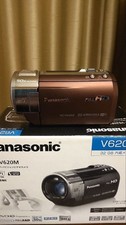Panasonic HC-V620M Full HD Camcorder with Manual Battery Cable Case Box Tested