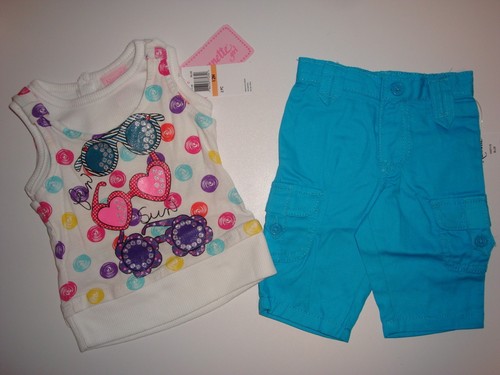 Nannette 2 Piece Sunglasses Shirt & Capri Pants Set ~ New With Tags MSRP $32.00 - Picture 2 of 6