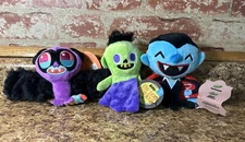 (3) NWT Bark Box Bat Outta Howl Dog Stalker Count Droolcula Halloween Size XS/S