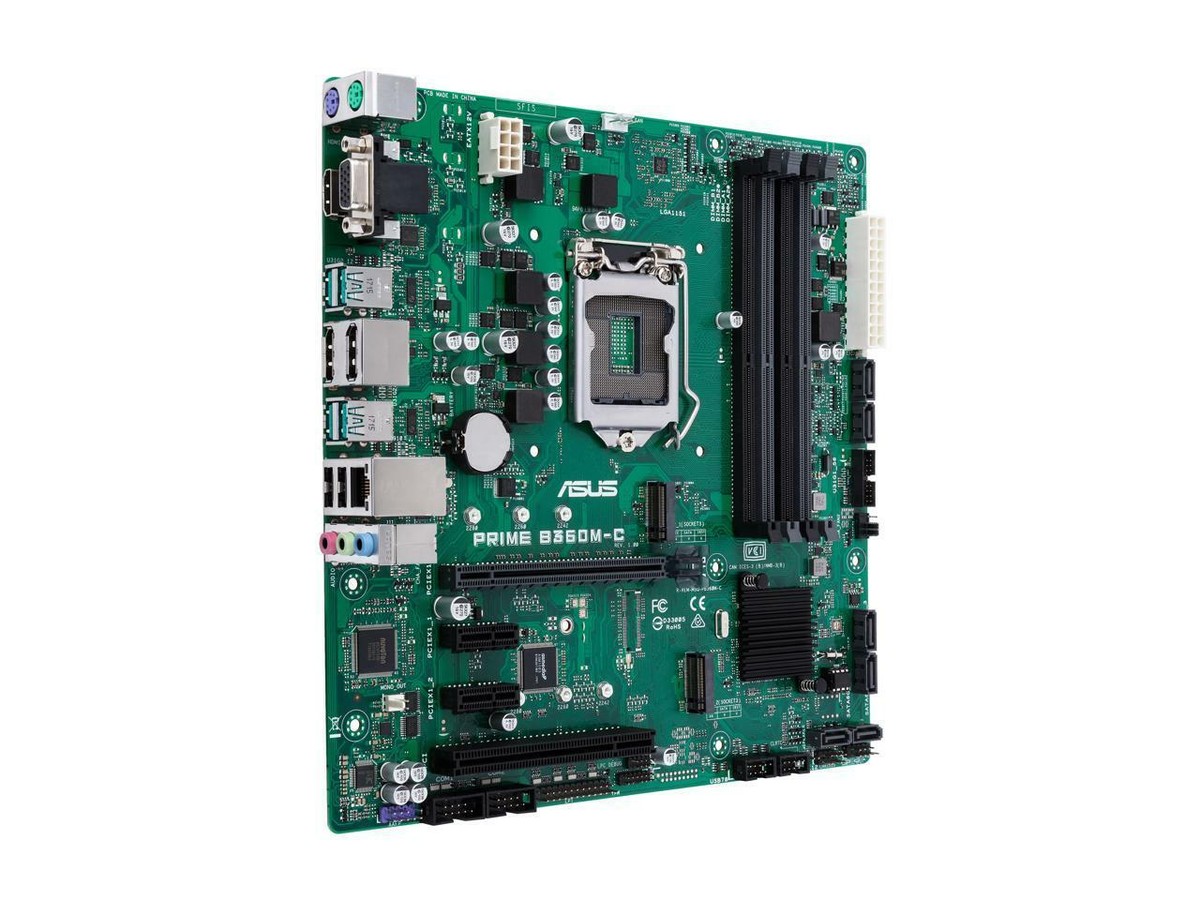 FOR ASUS Prime B360M-C Motherboard Support DDR4 64GB VGA+DVI+ 100