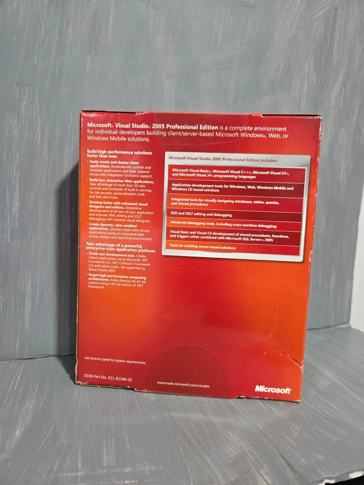 Microsoft Visual Studio 2005 Professional Edition - Image 2 of 4