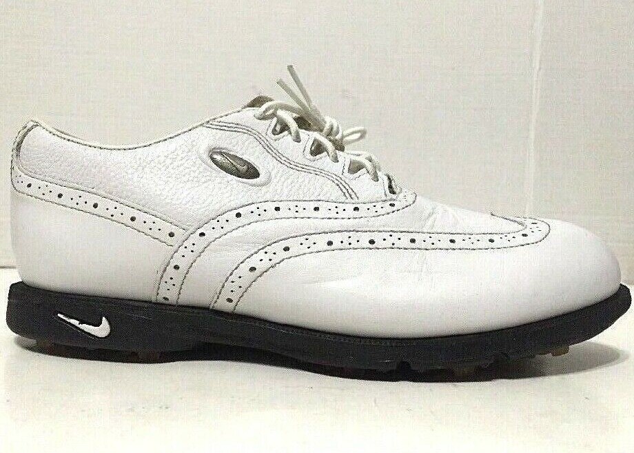 Nike Superstition Zoom Air Oxford Wingtip Golf Shoes White Womens Size