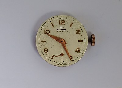 SIGMA Movement Not Running Watch - 17 Jewels - Swiss Made Au