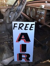 Antique Vintage Old Style Free Air Service Station Sign