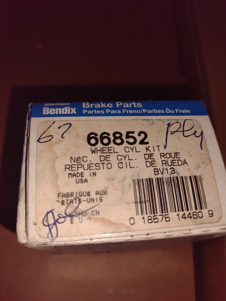 Kit de cilindro de rueda Bendix Mopar 1967-1972 Dart Demon Valiant Duster Scamp Foto 2 de 3