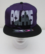Vintage POLARIS  Snowmobile Snapback Cap Hat One Size Fits All Made in USA