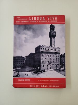 Bib9 Buch Lebendige Sprache neue italienische Grammatik Alfio Finocchiaro 1952 Celi Z3