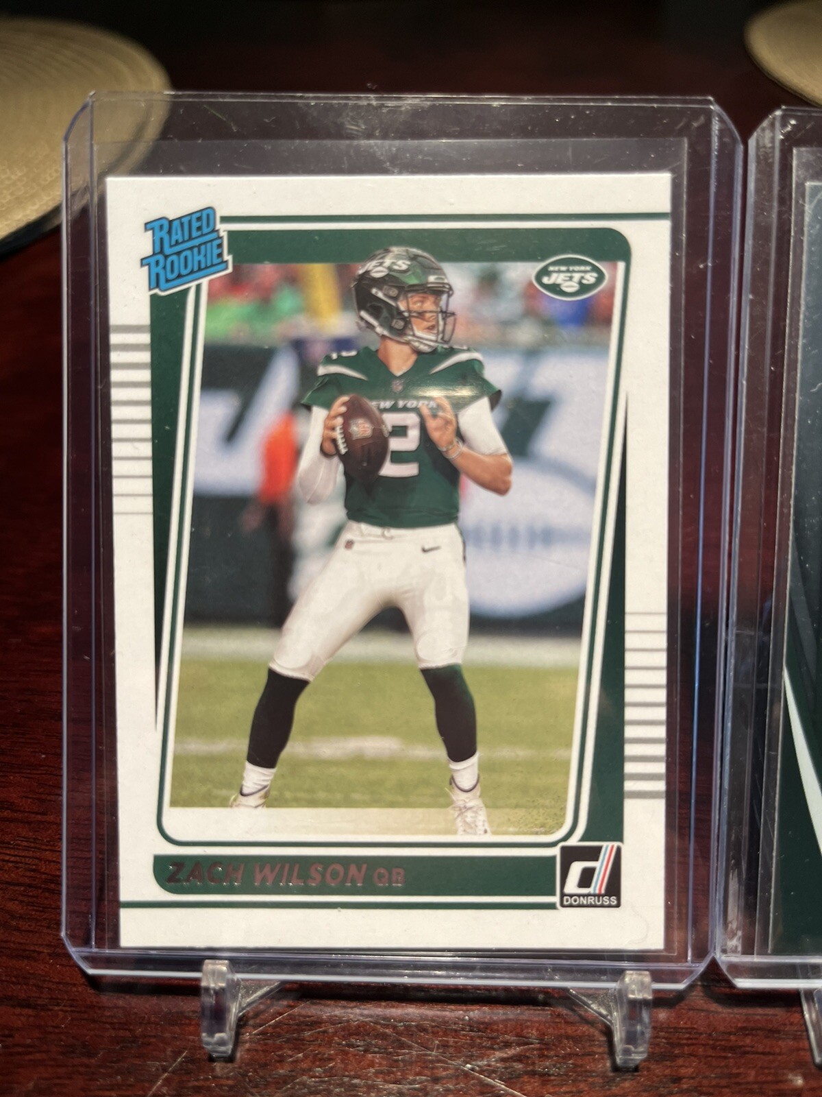 2021 Panini Donruss Zach Wilson Rated Rookie RC #252 Jets