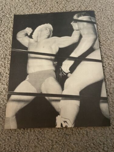 Vintage RIC FLAIR NWA Wrestling Pinup Photo Magazine Clipping 1980s WWF 1987 - Picture 1 of 1
