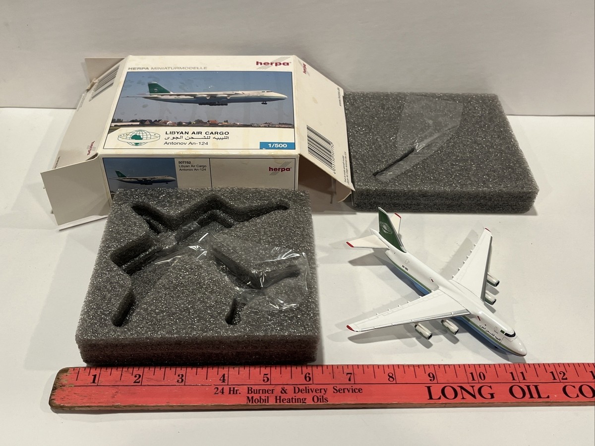 1:500 Herpa Libyan Air Cargo Airlines Airways Antonov AN-124