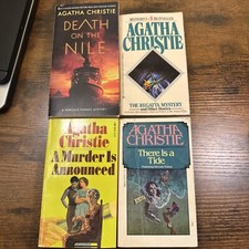Lot Of 4 Old Agatha Christie paperback Books