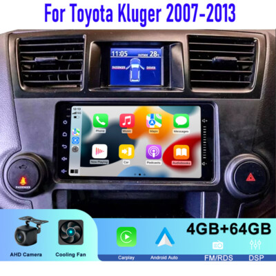 7'' For Toyota Kluger 2007-2013 Car Stereo Radio Apple Carplay Android Auto GPS