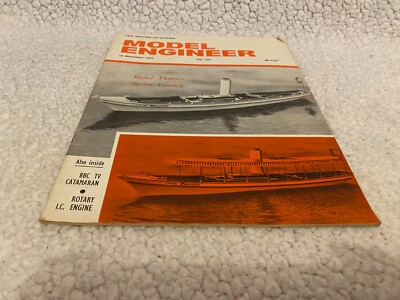 MODELLINGENIEUR MAGAZIN #3237 MODEL THAMES STEAM LAUNCH PIERETTE. DREHMOTOR