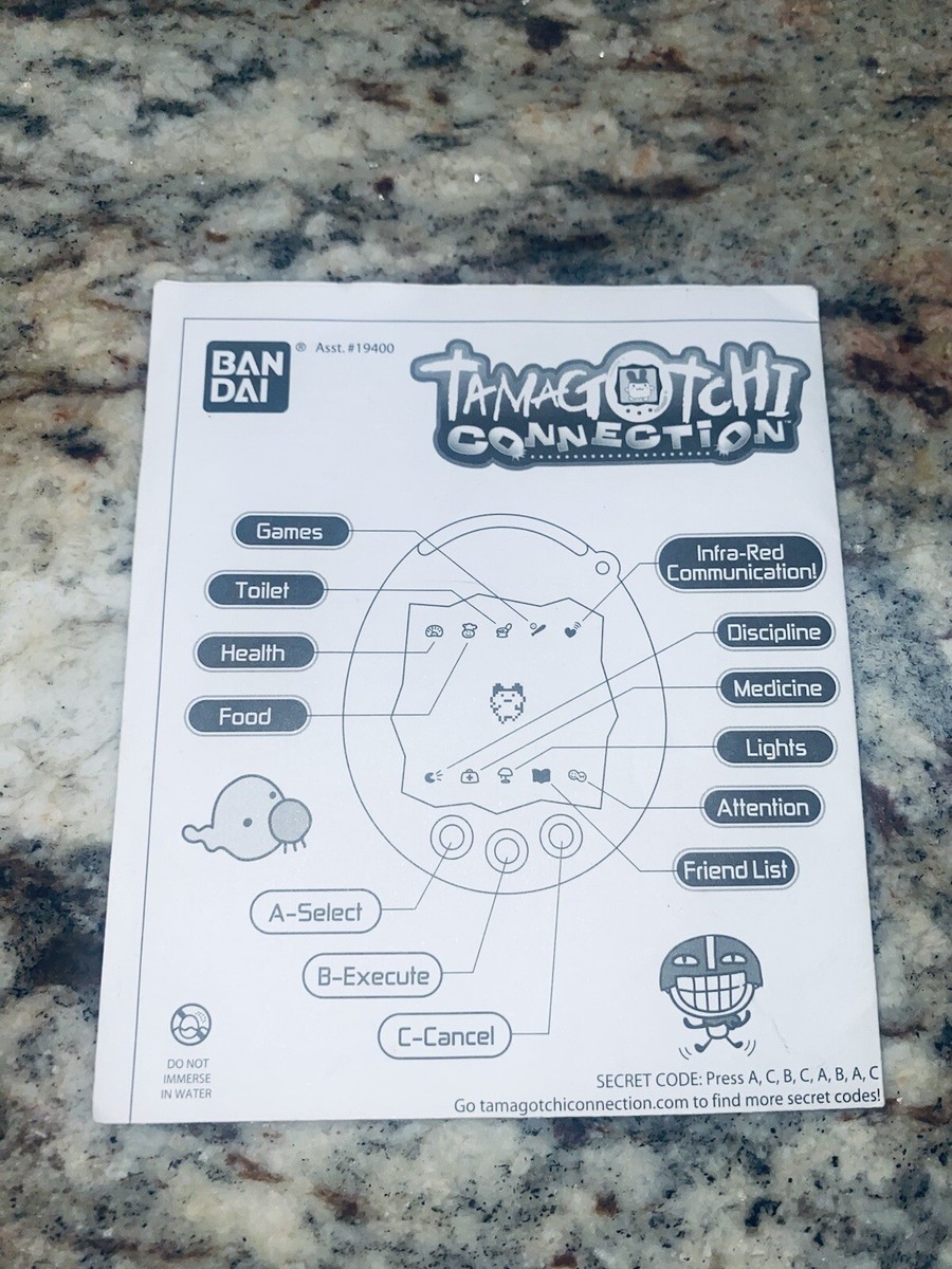ORIGINAL Bandai Tamagotchi Connection Manual Instruction